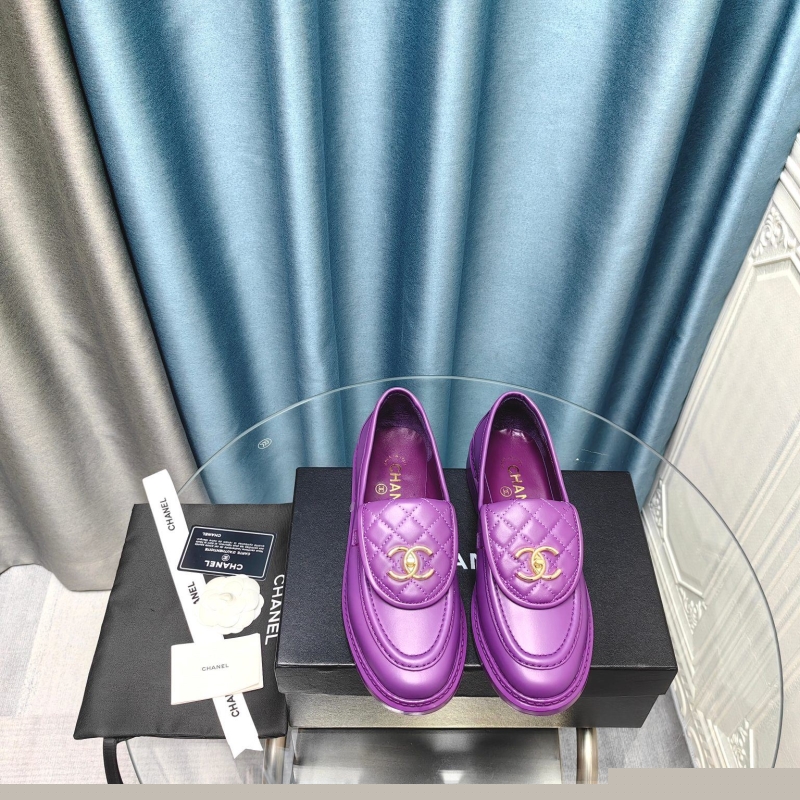 Ch*el leather shoes